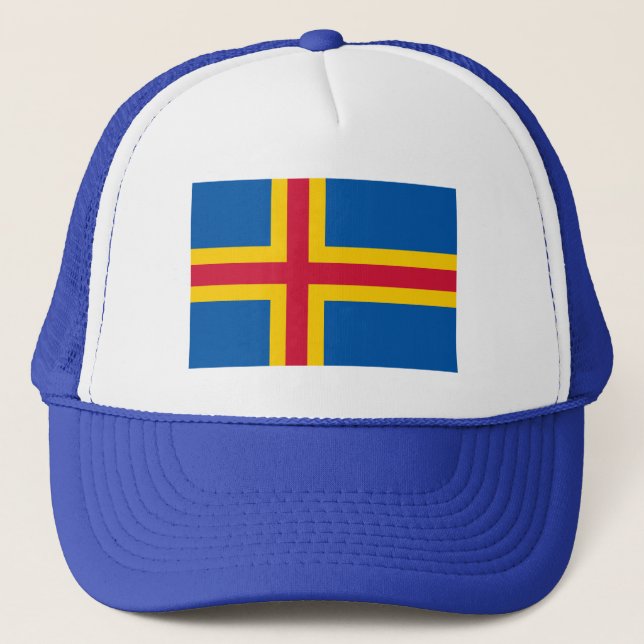 Patriotiska Ålands flagg Keps (Framsida)