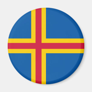 Patriotiska Ålands flagg Magnet