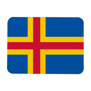 Patriotiska Ålands flagg Magnet