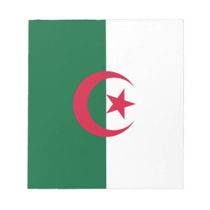 Patriotiska algeriska flaggan anteckningsblock