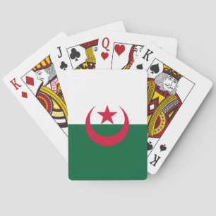 Patriotiska algeriska flaggan casinokort