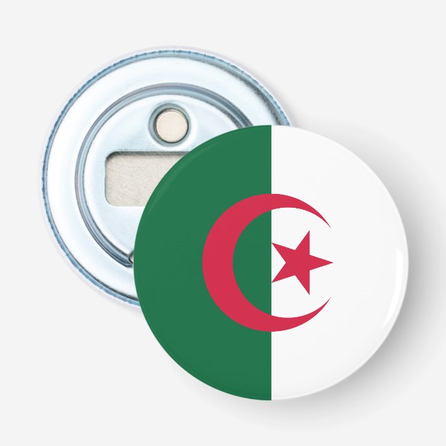 Patriotiska algeriska flaggan flasköppnare (Framsidan)