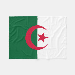 Patriotiska algeriska flaggan fleecefilt