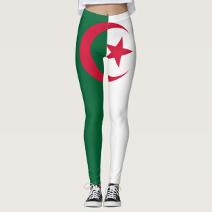 Patriotiska algeriska flaggan leggings