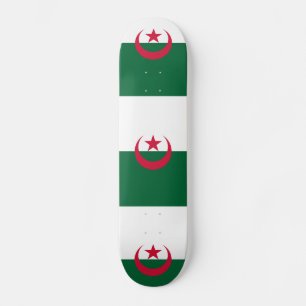 Patriotiska algeriska flaggan mini skateboard bräda 18,5 cm