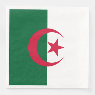 Patriotiska algeriska flaggan pappersservett