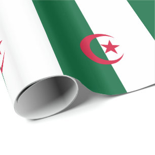 Patriotiska algeriska flaggan presentpapper