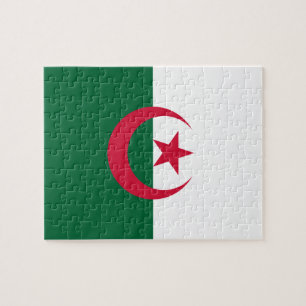 Patriotiska algeriska flaggan pussel
