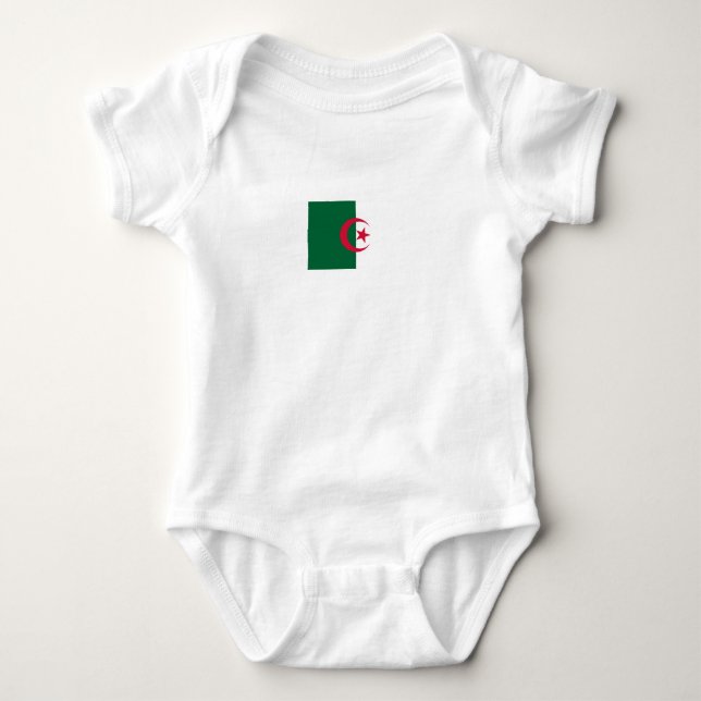 Patriotiska algeriska flaggan tee shirt (Framsida)