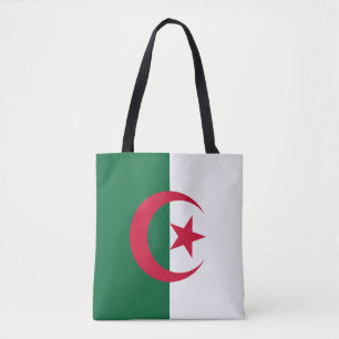 Patriotiska algeriska flaggan tygkasse