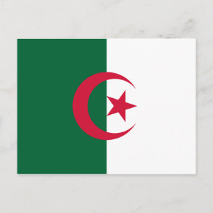 Patriotiska algeriska flaggan vykort