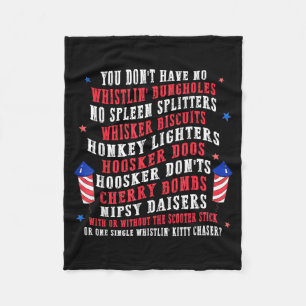 Patriotiska amerika årsdag självständighetsdag 4:e fleecefilt
