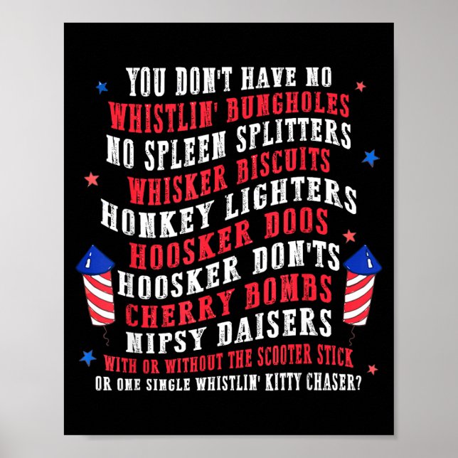 Patriotiska amerika årsdag självständighetsdag 4e poster (Framsidan)