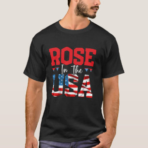 Patriotiska Amerika Ro i USA flagga 4 juli T Shirt