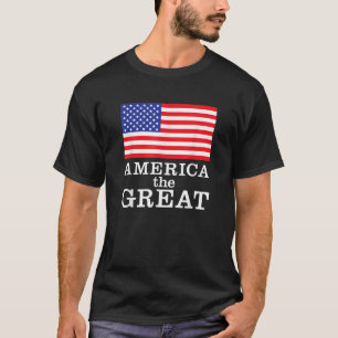 Patriotiska Amerika, Underbara USA flagga-designen T Shirt