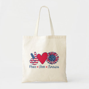 Patriotiska Amerika USA Tygkasse