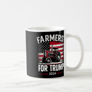 Patriotiska amerikanska bönder för Trump-valet Usa Kaffemugg