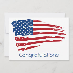 Patriotiska amerikanska Flagga militära Grattisar