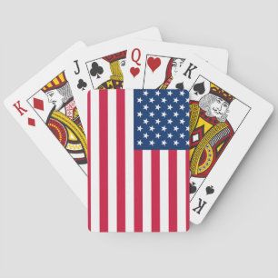 Patriotiska amerikanska Flagga spelkort