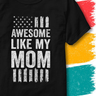 Patriotiska amerikanska flaggan fantastisk som min t shirt