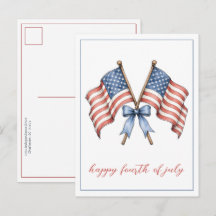Patriotiska amerikanska flaggor fjärde juli