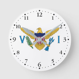 Patriotiska Amerikanska Jungfruöarna, Flagga Rund Klocka