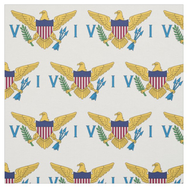 Patriotiska Amerikanska Jungfruöarnas flagga Tyg (Provkarta)