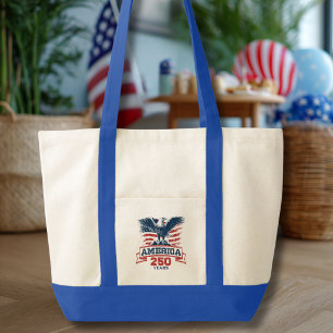 Patriotiska amerikanska örnen 250-årsjubileum kul tygkasse