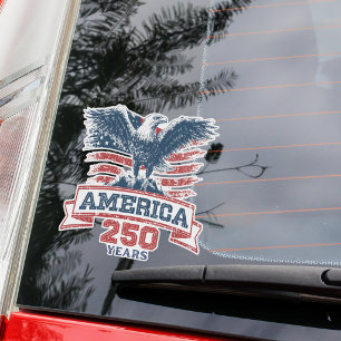 Patriotiska amerikanska örnen 250-årsjubileum roli klistermärken
