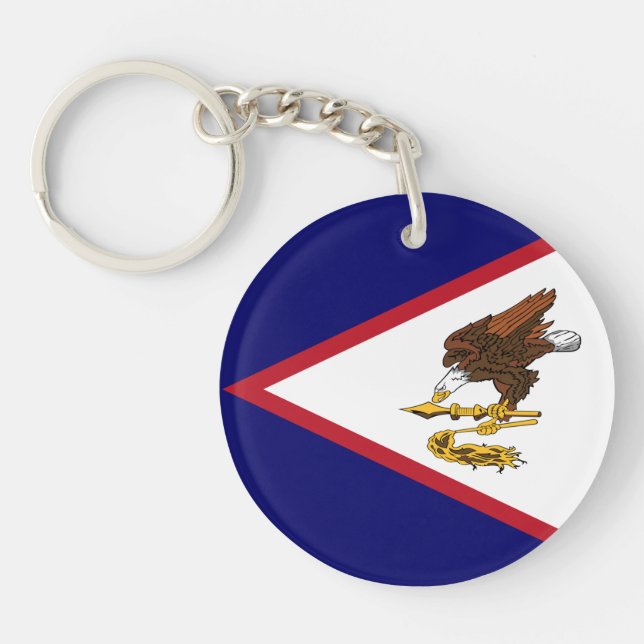 Patriotiska Amerikanska Samoa-flaggan (Framsidan)