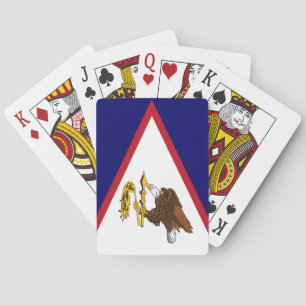 Patriotiska Amerikanska Samoa-flaggan Casinokort