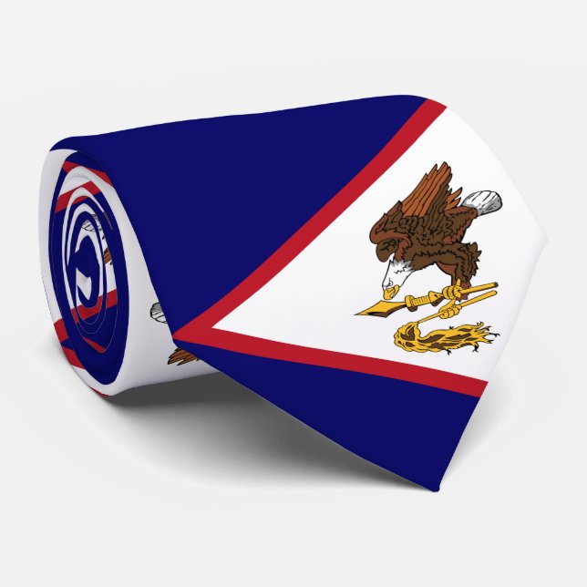 Patriotiska Amerikanska Samoa-flaggan Slips (Rullad)