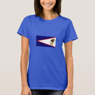 Patriotiska Amerikanska Samoa-flaggan T Shirt