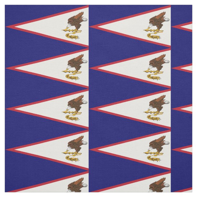 Patriotiska Amerikanska Samoa-flaggan Tyg (Provkarta)