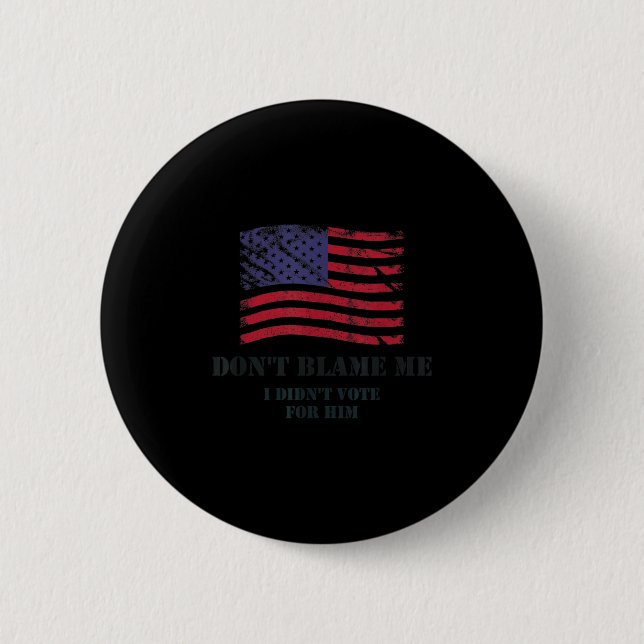 Patriotiska amerikanska värderingar skyller inte p knapp (Framsida)