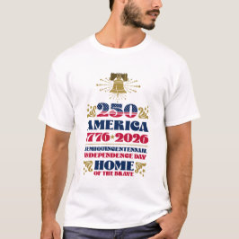 Patriotiska Amerikas 250-årsjubileum 2026 T-shirt