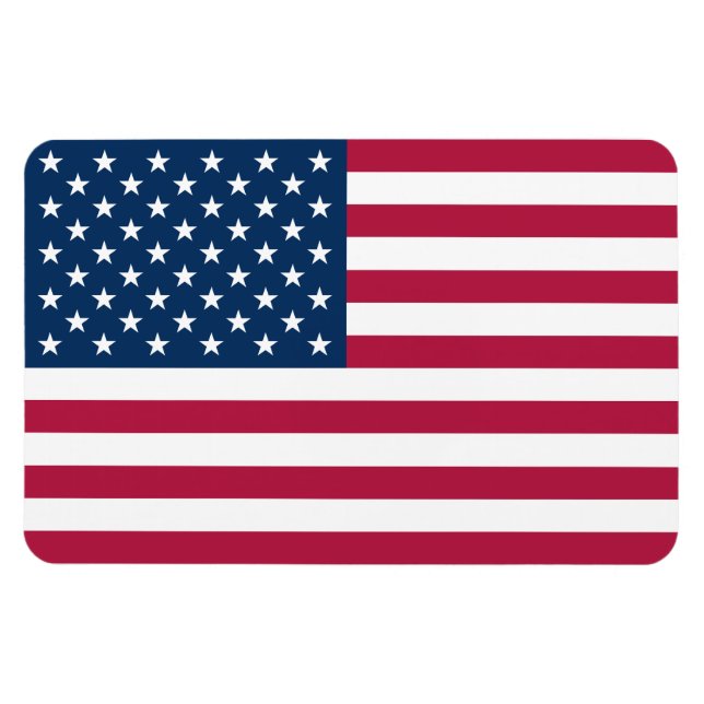 Patriotiska Amerikas förenta stater USA flagga Magnet (Horisontell)