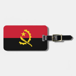 Patriotiska angolanska flaggan bagagebricka