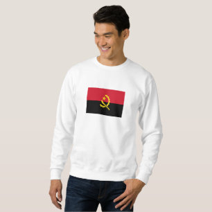 Patriotiska angolanska flaggan lång ärmad tröja