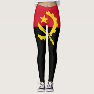 Patriotiska angolanska flaggan leggings
