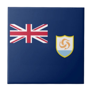Patriotiska Anguillas flagga Kakelplatta