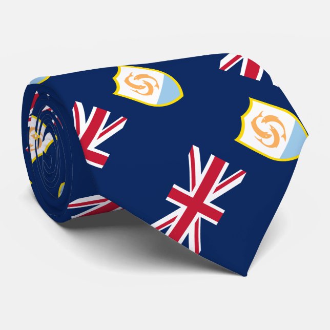 Patriotiska Anguillas flagga Slips (Rullad)