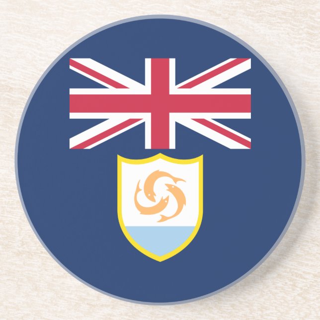 Patriotiska Anguillas flagga Underlägg (Framsidan)