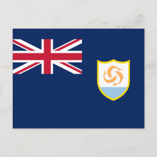 Patriotiska Anguillas flagga Vykort