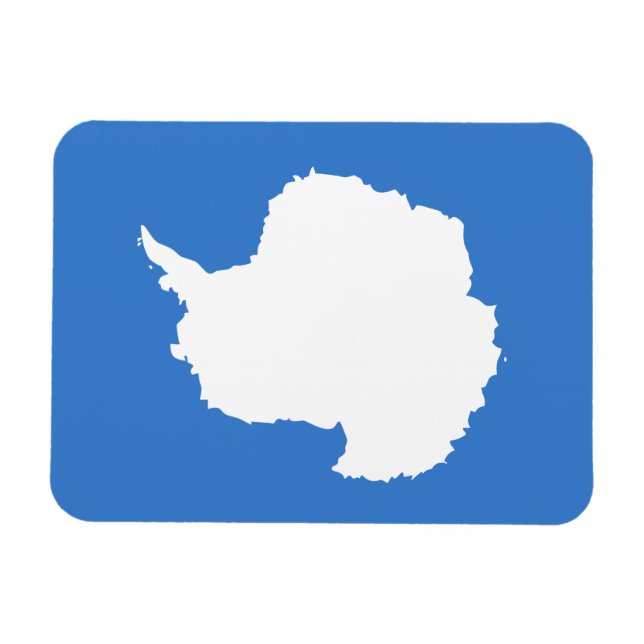 Patriotiska Antarktisflaggan Magnet (Horisontell)