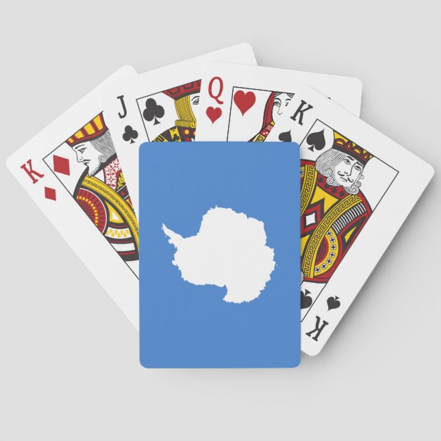 Patriotiska Antarktiska Flaggan Casinokort (Baksidan)