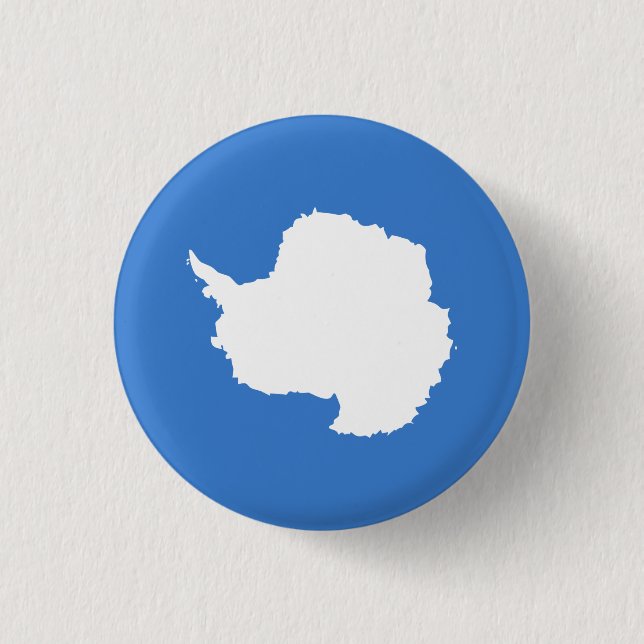Patriotiska Antarktiska flaggan Knapp (Framsida)