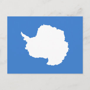 Patriotiska Antarktiska flaggan Vykort