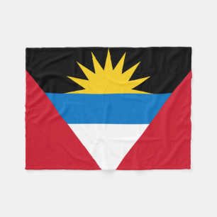 Patriotiska Antigua och Barbuda flaggan Fleecefilt
