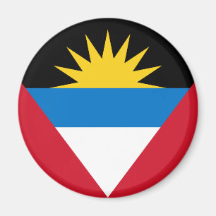 Patriotiska Antigua och Barbuda flaggan Magnet